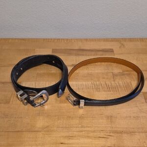 Brighton & Ralph Lauren Black Leather Belts M